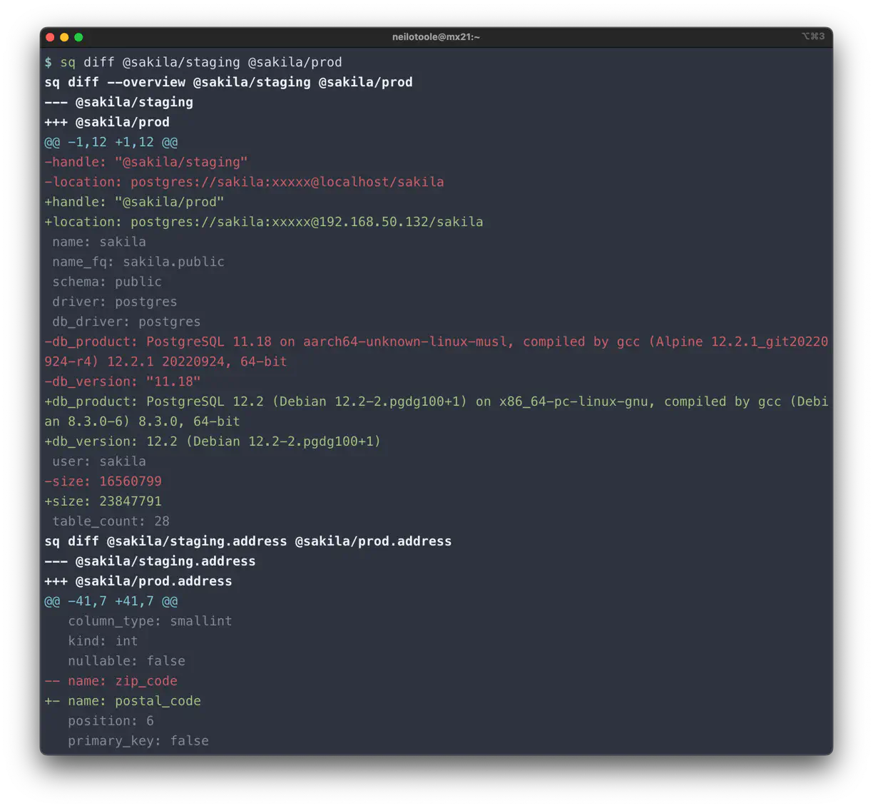 sq diff source default