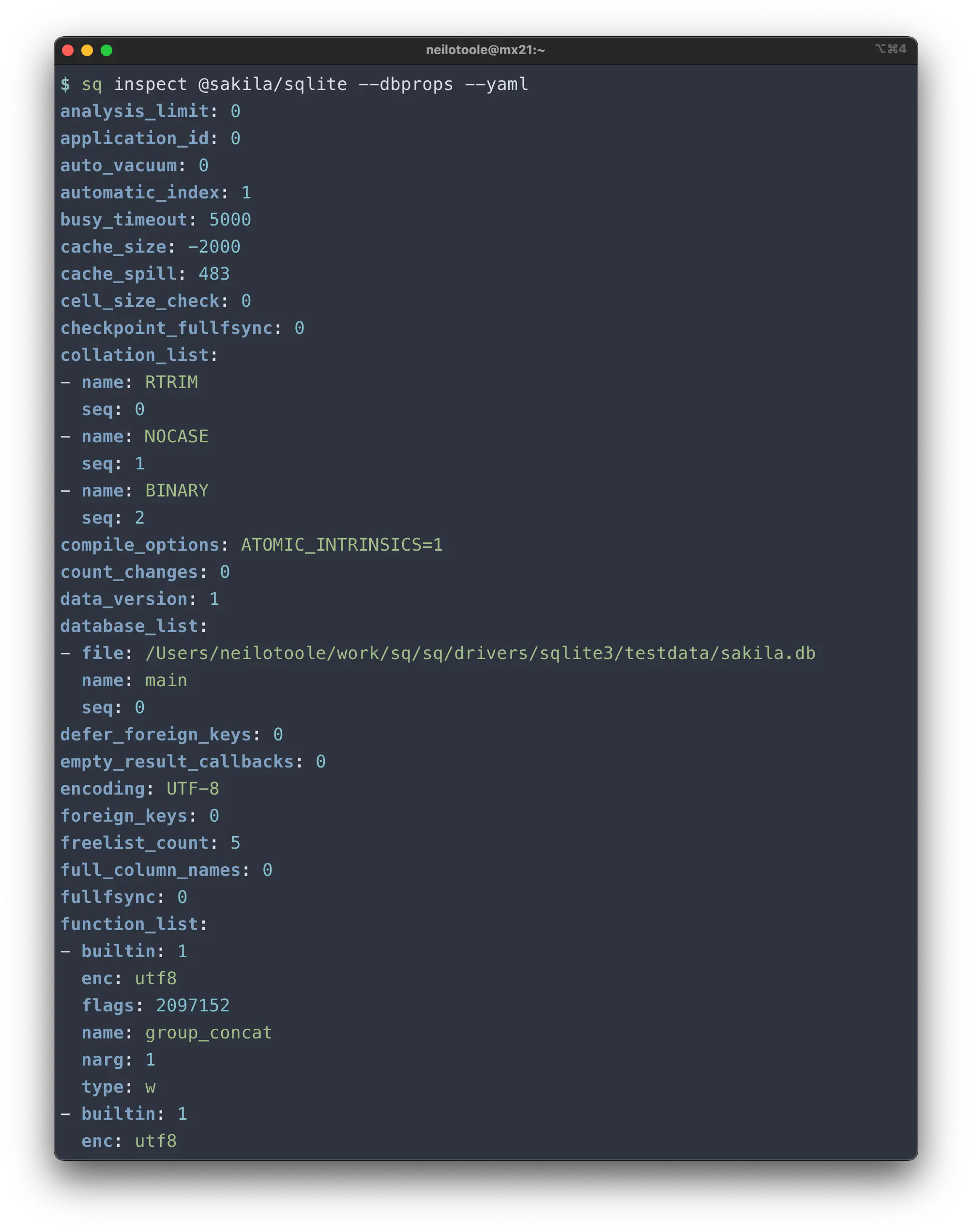 sq inspect source dbprops sqlite yaml