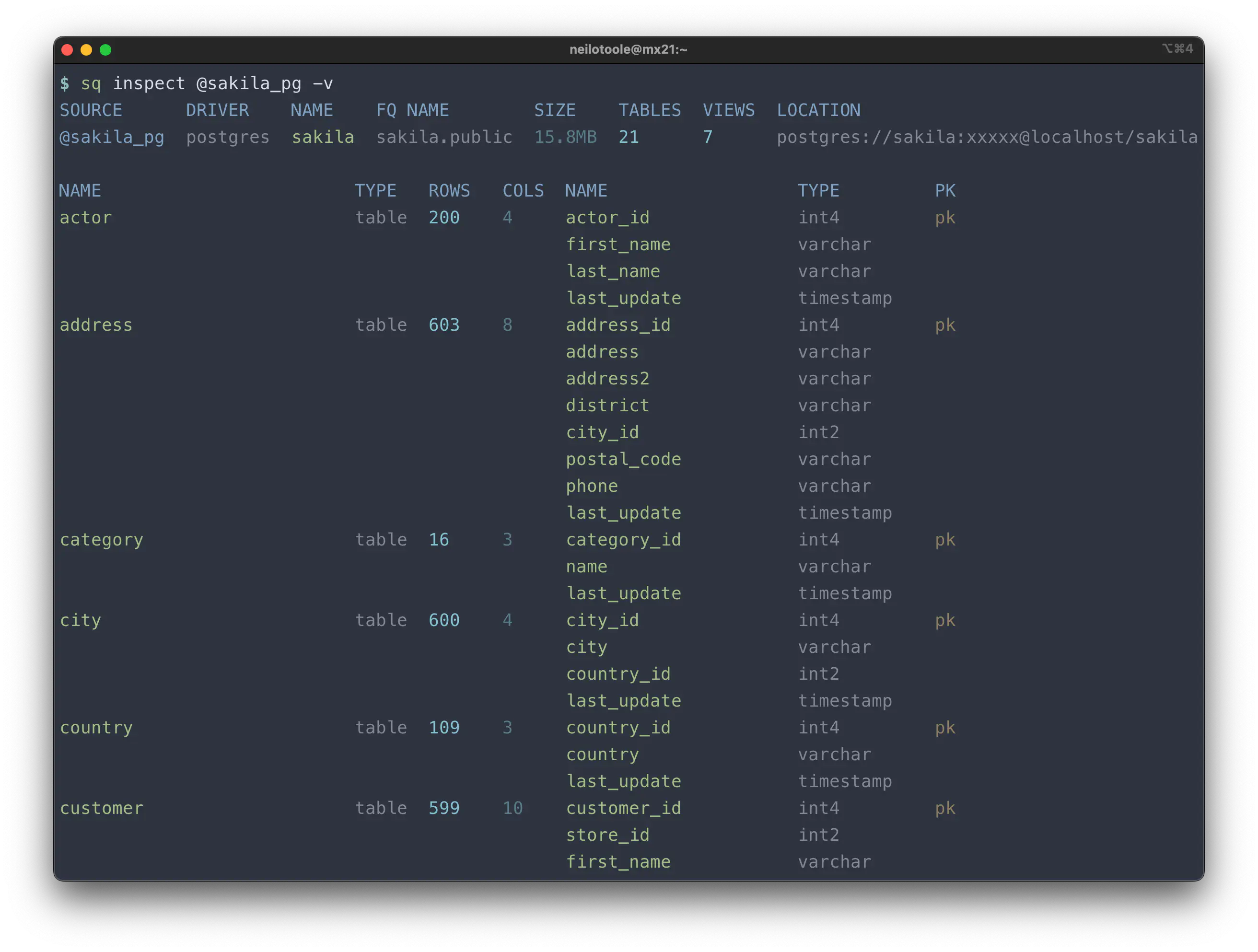 sq inspect source verbose