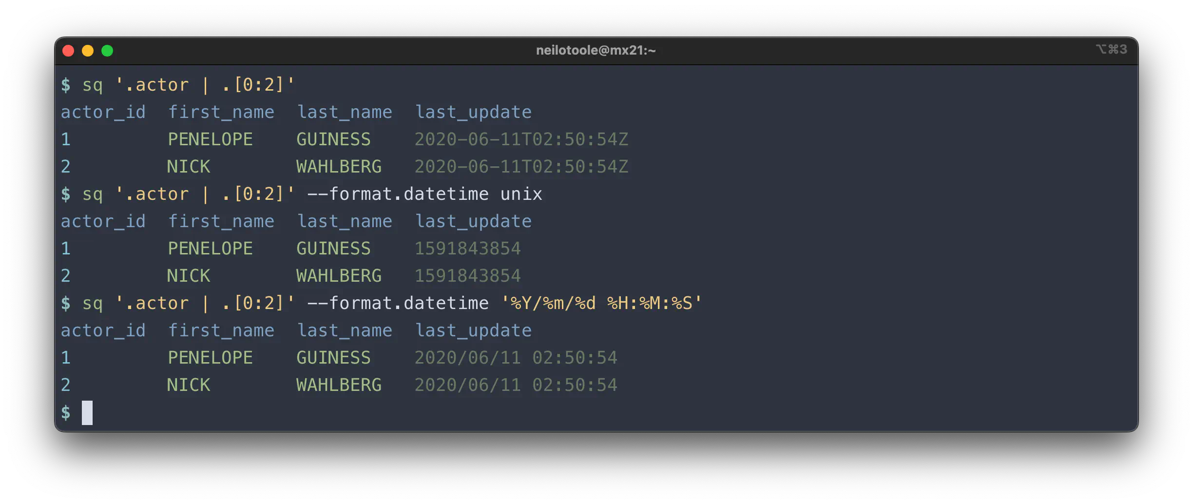 sq query datetime